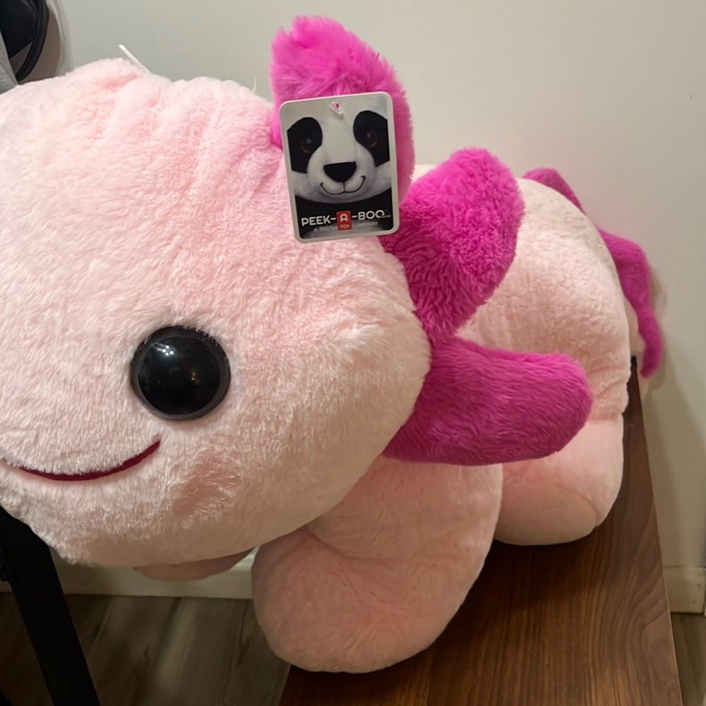 Large Pink Axolotl Plush